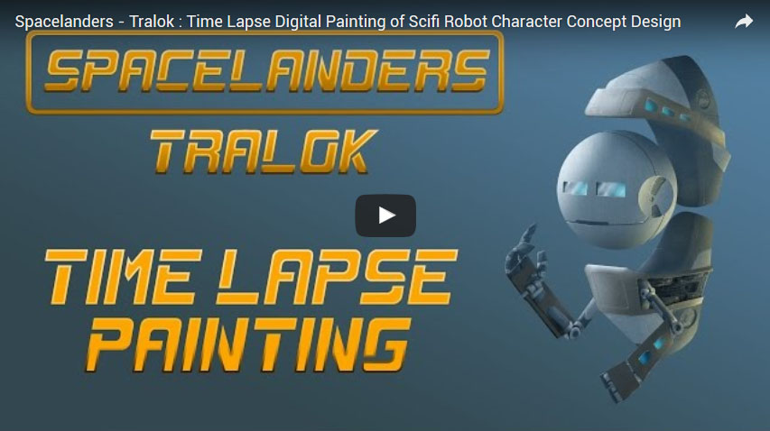 Tralok Vidéo de Time-Lapse Painting