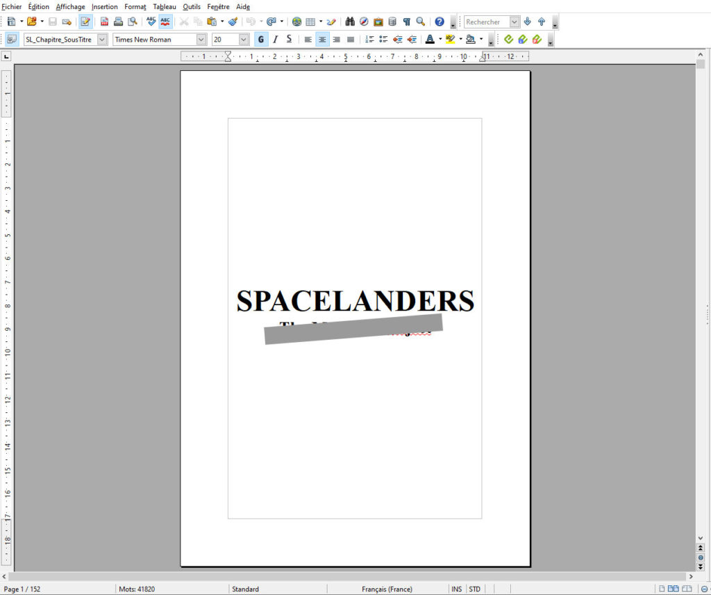 Spacelanders changes its format!